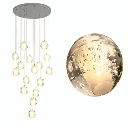 Люстра второй свет Integrator Crystal Rain IT-1606