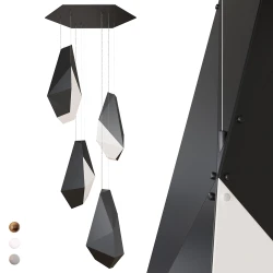 Большая люстра с подвесами IT-3D-Light-Rock