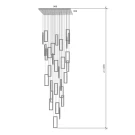 Большая люстра Integrator Frame IT-3412