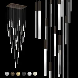 Каскадная люстра IT-Laser-Rectangle-104x59-MIX-M-C-40