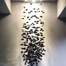 Подвесная люстра второй свет для лестницы