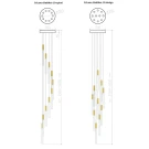 Светильник подвесные цилиндры IT Laser Bubbles