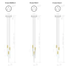 Светильник подвесные цилиндры IT Laser Bubbles