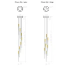 Люстра подвесная матовые цилиндры IT Laser Matt