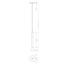 Длинная люстра с подвесами Integrator IT-1622