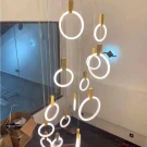 Большая подвесная люстра Integrator Led Rings IT-1623