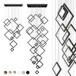 Большая люстра ромбы IT RHOMBUS
