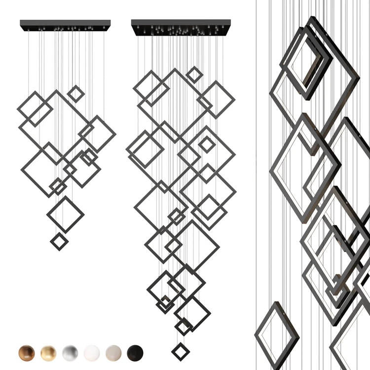 Большая люстра ромбы IT RHOMBUS