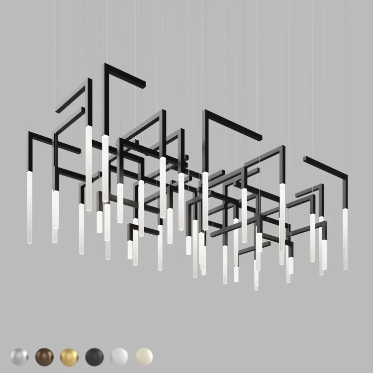 Световая композиция из подвесов IT-Light labyrinth-25x25-40