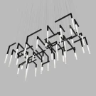 Световая композиция из светильников IT-Light labyrinth-25x25-40