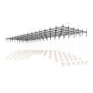 Подвесной светильник Mesh of pipes with balls-96