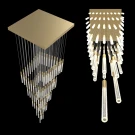Большая люстра IT-Laser-Square-Spiral-Bubbles