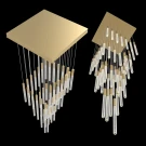 Большая люстра IT-Laser-Square-Spiral-Bubbles