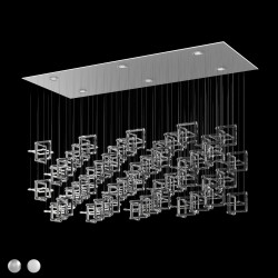 Люстра со стеклянными подвесами Integrator IT-Geometry-48