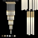 Люстра каскадная матовая IT-Laser-Square-Cascade-Matt