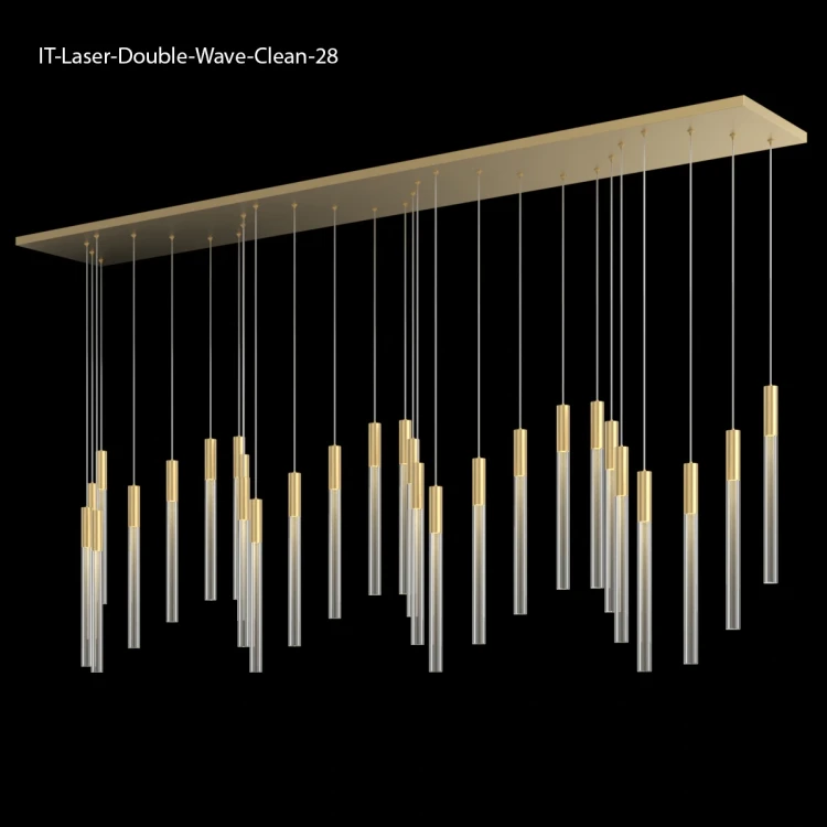 Люстра горизонтальная IT-Laser-Double-Wave-Clean