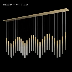 IT-Laser-Down-Wave-Clean длинная люстра