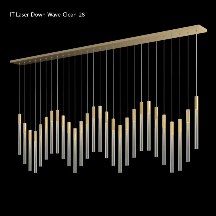 IT-Laser-Down-Wave-Clean длинная люстра
