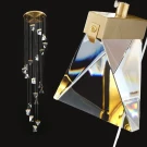 Подвесная длинная люстра Integrator Crystal Rain IT-679