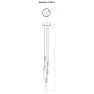 Люстра длинная подвесная Integrator Crystal Rain IT-681