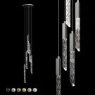 Люстра длинная подвесная Integrator Crystal Rain IT-681