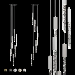 Люстра длинная подвесная Integrator Crystal Rain IT-681