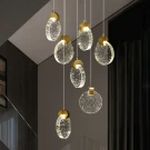 Люстра высокая Integrator Crystal Rain IT-683