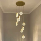 Светодиодная подвесная высокая люстра