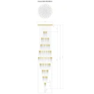 Люстра 4 метра Integrator IT-Laser-Matt-200-3840-2
