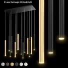 Люстры подвесы светодиодные на прямоугольном основании IT-Laser-Rectangle