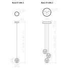 Люстра подвесная стеклянные шарики Integrator Rain IT-686