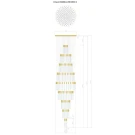 Люстра длинная Integrator IT-Laser-Bubbles-200-3840-2
