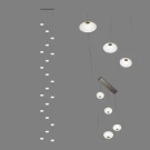 Большая подвесная люстра на второй свет IT-Flying saucers