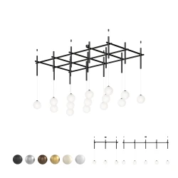 Подвесной светильник Mesh of pipes with balls