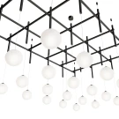 Подвесной светильник Mesh of pipes with balls