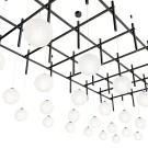 Подвесной светильник Mesh of pipes with balls