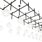 Подвесной светильник Mesh of pipes with balls