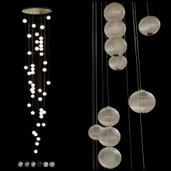 Люстра длинная Elegant_Light_Balls