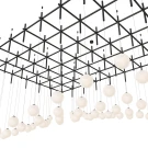 Большой подвесной светильник Mesh of pipes with balls-112, шары