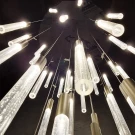 Люстра для лестницы подвесы светодиодные Integrator Crystal Rain IT-1605